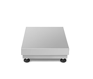 Picture shows a bench platform scale Puro® stainless steal