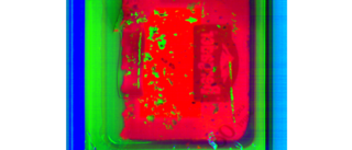 Le VisioPointer® marque en rouge les contaminations dans le joint de scellage. 