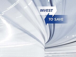 Banner promoting "Invest to Save"