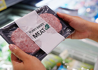 Picture showing a product of plant based minced meat